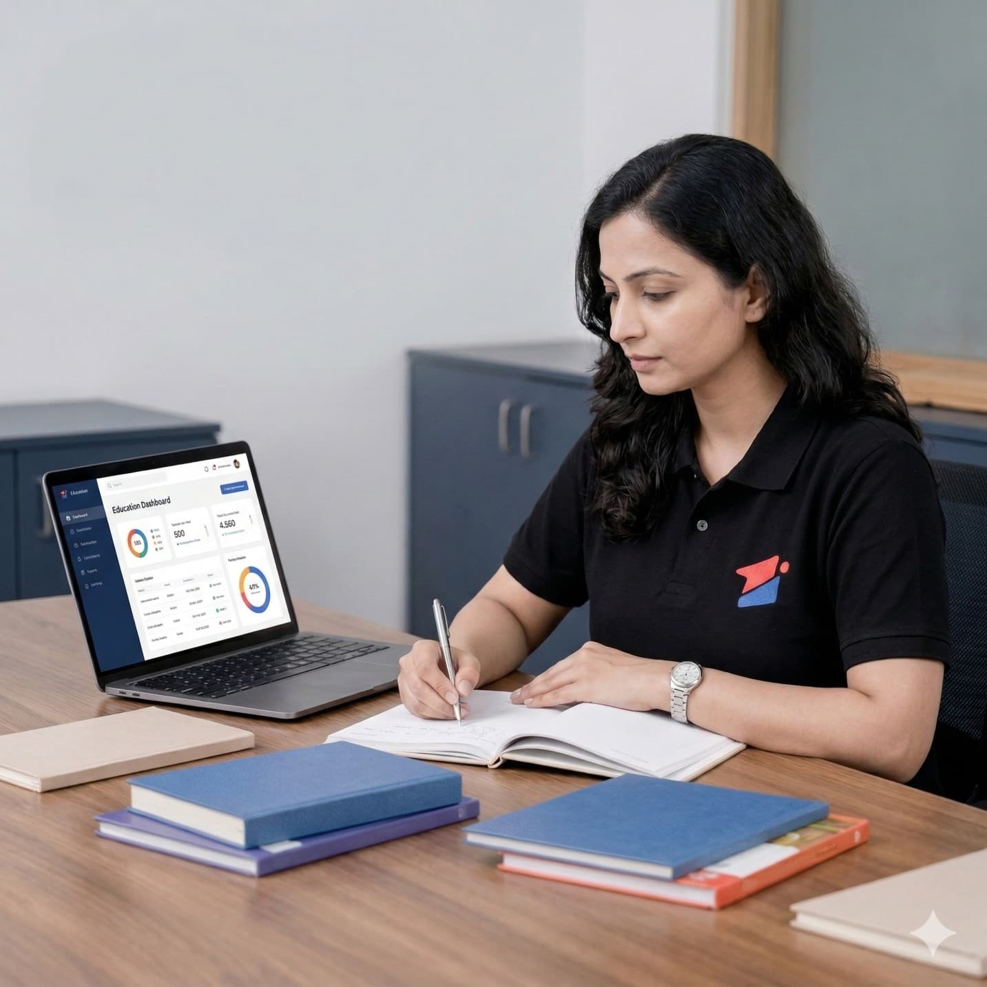 Teachers in a classroom setting